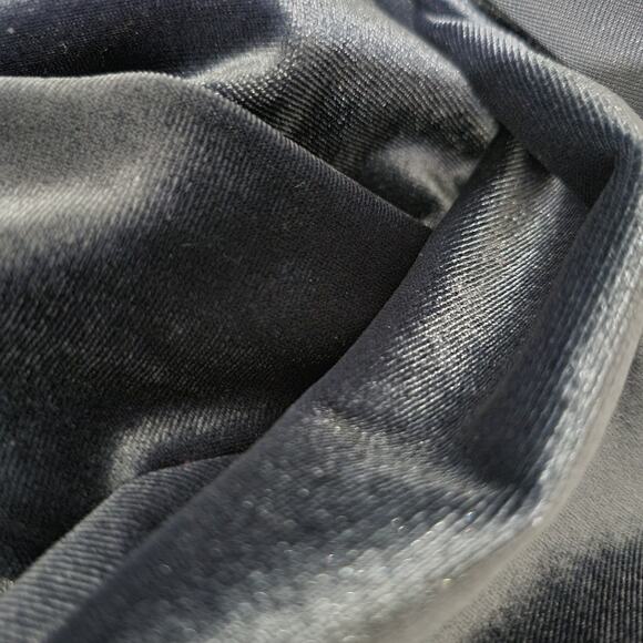 Samantha Dru Flare Jumpsuit Blue Wrap Belt Velour Velvet Wide Leg Pantsuit Small - Picture 12 of 15